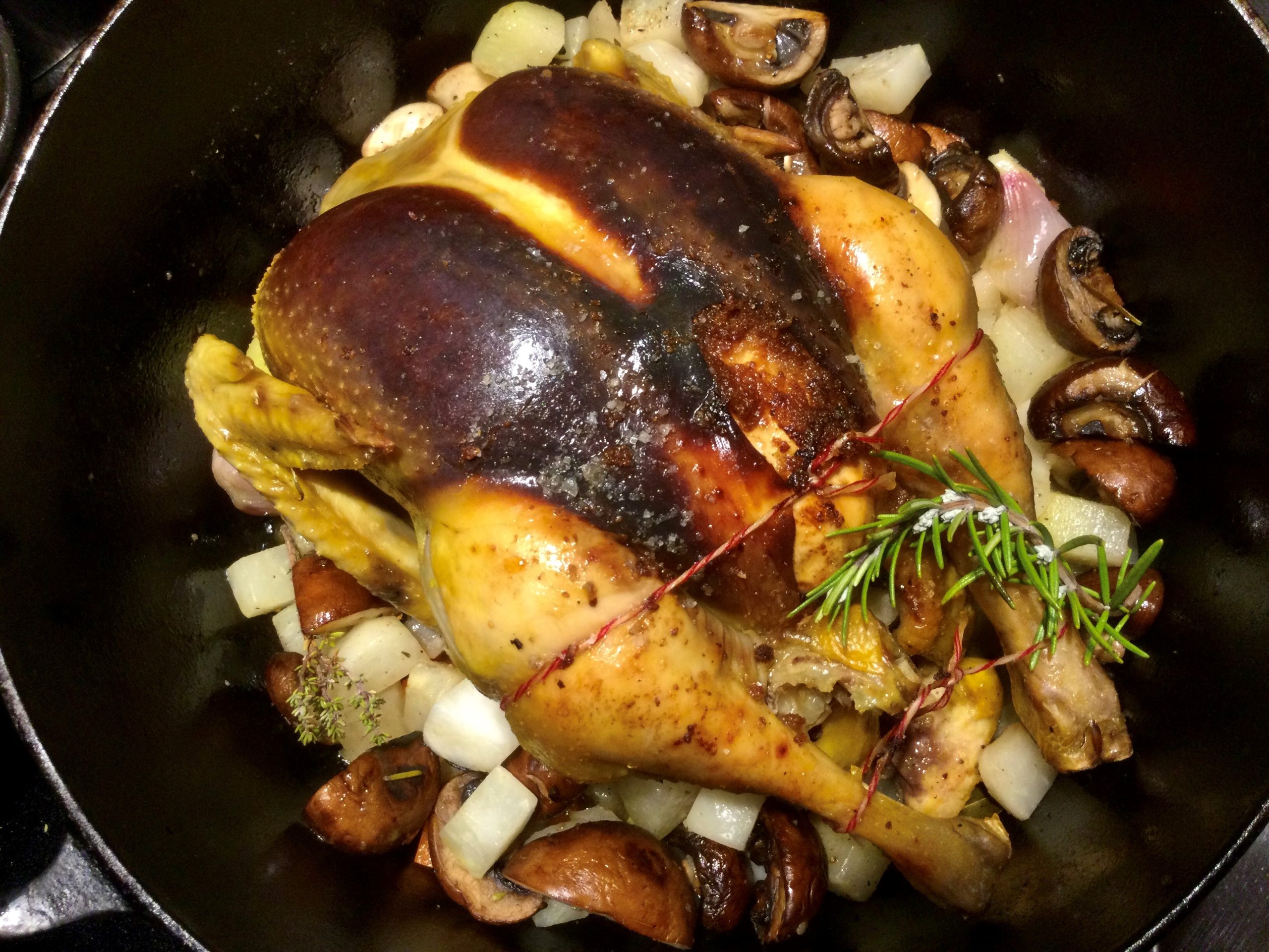 Huhn mit Gewürzfüllung Huhn mit Gewürzfüllung